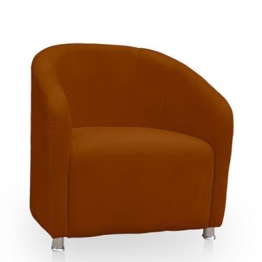 Imagem de Poltrona Redonda Moderna e Confortavel Alicia Suede - BelarStore, Terr