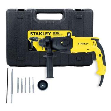 Imagem de Martelete perfurador e rompedor 800 watts Stanley com acessórios - SHR