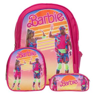 Imagem de Mochila Escolar Menina Barbie Bolsa Criança Rosa Barata - TOYS 2U