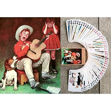 Imagem de Norman Rockwell Playing Cards (Poker Deck 54 Cards All Different) Vintage Retro Magazine Illustrations