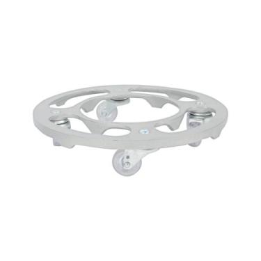 Imagem de Suporte Para Vaso 30cm em Alumínio Com Rodízio Silicone Em Gel Até 135