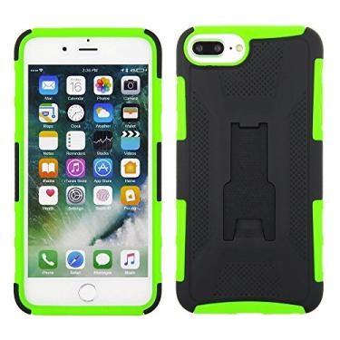 Imagem de Cube Apple iPhone 8 Plus/7P/6s P/6P - Combo de suporte de coldre - Capa preta com capa de TPU verde