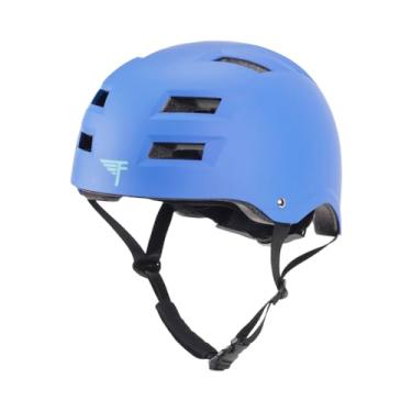Imagem de Capacete de skate Flybar - Proteção de impacto multiesportivo CPSC com certificação dupla para jovens e adultos para bicicleta, patinação em linha e rolo, skate, BMX, scooter e atividades esportivas, True Blue, S/M