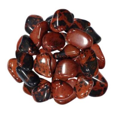 Imagem de Pedra Obsidiana Mogno Rolada até 2cm Cristal Natural para Desbloqueios