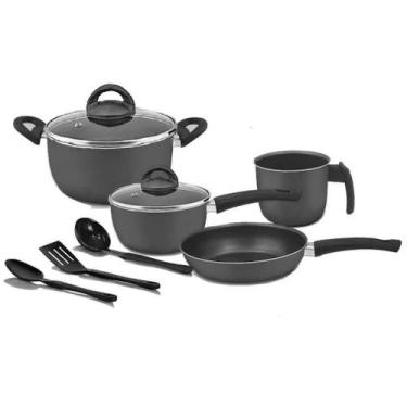 Imagem de Conjunto Panelas Teflon Marpal Gourmet 07 Peças, Vermelho ou preto