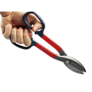 Imagem de Tesoura Para Chapas Tipo Americana Corte a Direita Manual Funileiro 10