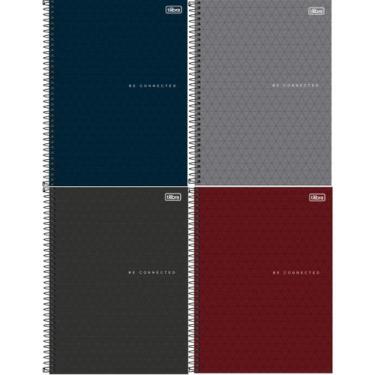 Imagem de Caderno Espiral Capa Plástica 1 Matéria - 80 Folhas - Connect Neon Mas