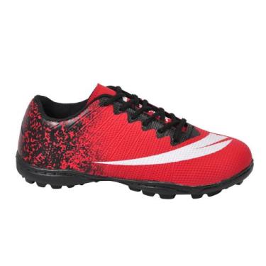 Imagem de Chuteira NEW CP7 Society Cravinhos Colada E Costurada - PERFLEX, Verme