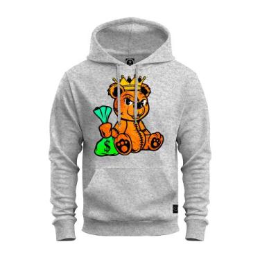 Imagem de Moletom Urso King Blusa De Frio Agasalho Varias Cores - Nexstar, Cinza