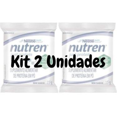 Imagem de Kit 2 Unidades Nutren Just Protein Sachê 15g Cada Nestlé Original Prot