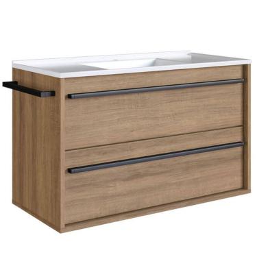 Imagem de Gabinete De Banheiro Com Lavatorio 80cm Mell PRODDY