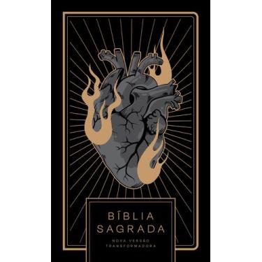 Imagem de Bíblia NVT Coração All Black - Letra Normal - Nova Versão Transformado