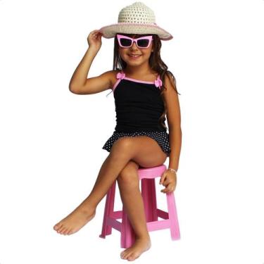 Imagem de Maiô Infantil Menina Juvenil Modinha Lançamento  Maio Princesas Com Ba