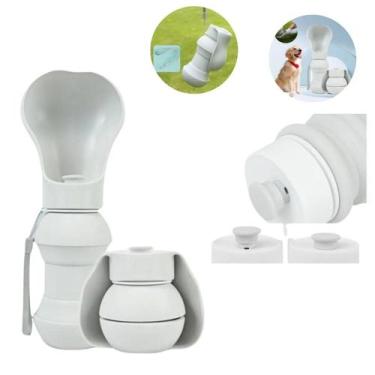 Imagem de Garrafa Bebedouro Portátil Para Pets Silicone 300ml - TOP RIO