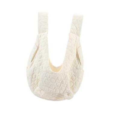 Imagem de IEUDNS Pet Chest Bag Puppy Mochila Portátil Prático Novidade Decoração Moda Versátil Mochila Transportadora de Gatos Mochila Pet Passeio Mochila, Bege