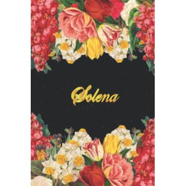 Imagem de Solena: Lined Notebook - Carnet Ligné avec Personnaliser Prénom et Monogramme S - Cadeau pour Femmes et Filles pour Enfant, Ado et Adulte - Cahier ... l'université, la maison et le travail