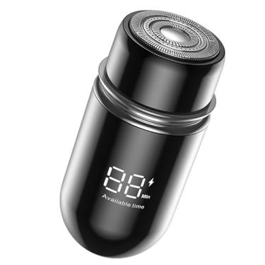 Imagem de Pikpoa Mini barbeador portátil, barbeador elétrico de bolso, barbeador elétrico à prova d'água de carregamento tipo C para homens e mulheres, lâmina de indução inteligente, adequada para viagens, casa