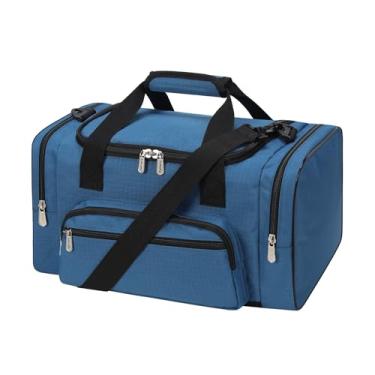 Imagem de YoKelly Bolsa esportiva pequena de 43 cm, Azul royal, Carry On 17 inch, Bolsa de viagem pequena para fim de semana