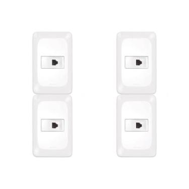 Imagem de Kit C/4 - Pial Conjunto  Pop 4X2 1 Fone Rj11 Lgx90 - Pial legrand