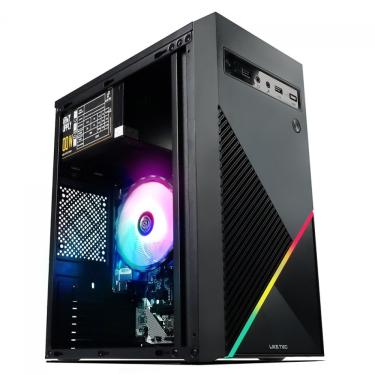 Imagem de Gabinete Gamer Liketec Basic One V2  Mid Tower Acrilico LED USB S/Fan Preto