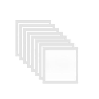 Imagem de KIT 8 Molduras 25x25 com Eucatex (MDF) Branco