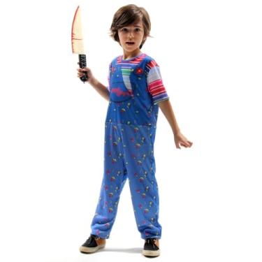 Imagem de FANTASIA BONECO ASSASSINO ESTAMPADO INFANTIL-M