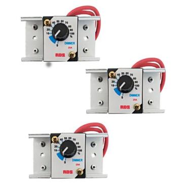 Imagem de 3 peças Dimmer controlador voltagem 25a 4000w regulador de potência di