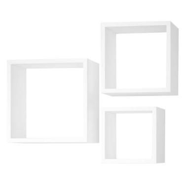 Imagem de Kits De 3 Nicho Decorativo Quarto, Sala, Branco Resistente - Multivisa