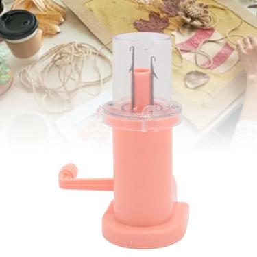Imagem de Máquina de tricô de Cordão, tricô Rápido Mini Máquina de Costura Fácil Weaver Ferramenta de tricô Máquina de tricô Manual Tricotador de Carretel Manual Com Tira de Estilo de 16,4