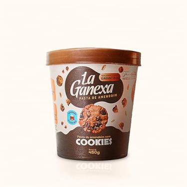 Imagem de Pasta de Amendoim Sabor Cookies La Ganexa Zero Açúcar 450g