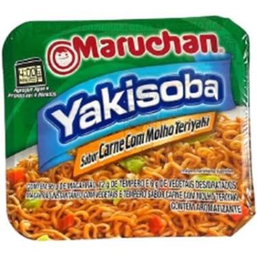 Imagem de Yakisoba Carne Com Molho Teriyaki MARUCHAN 113g Macarrão Instantâneo + Tempero. Com vegetais