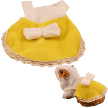 Imagem de Vestido de coelhinho fofo para mini cachorro, animal pequeno, chinchila, traje de Natal, roupas para cães, vestido de fantasia de animal pequeno para hamster, esquilo, planador, porquinho-da-índia