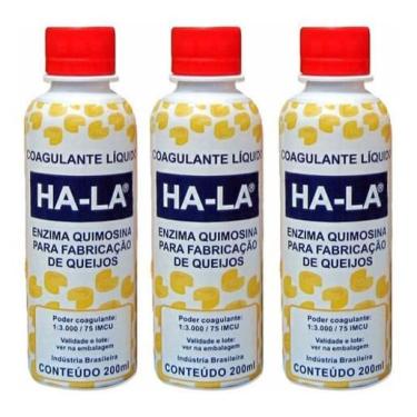 Imagem de Kit Coalho Líquido Ha-La Coagulante Para Queijos 600Ml