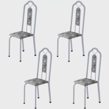 Imagem de Kit 4 Cadeiras Tubular Bianca Soma Móveis