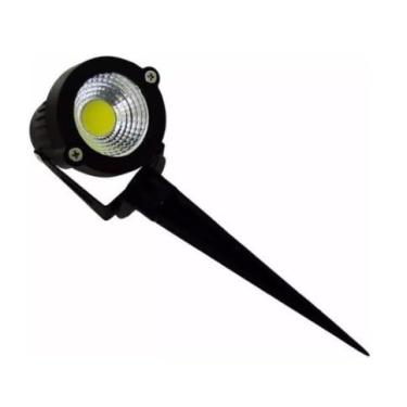 Imagem de Luminária Espeto Jardim Cob Led 7w Prova Dágua Bivolt Branco