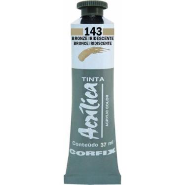 Imagem de Tinta Acrílica Corfix 37ml Metálica - 81037, 143 - BRONZE IRIDESCENTE