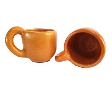 Imagem de Copo De Barro 250ml Para Bebidas Agua Pinga Cachaça Suco Chopp - Artes