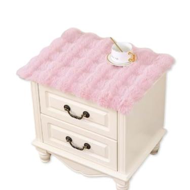 Imagem de YASSINHE Tapete de mesa de cabeceira para mesa de cabeceira rosa