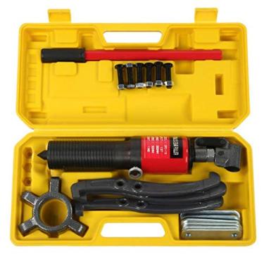 Imagem de AKALNNB Bomba extrator de engrenagem hidráulica 10T tubo de óleo 3 garras máquina de desenho extrator hidráulico ferramentas ferramentas