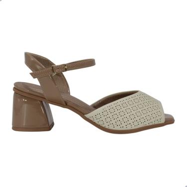 Imagem de Sandália Feminina Piccadilly Amendoa Off White