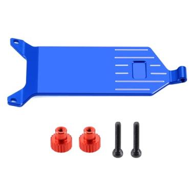 Imagem de WEFEINO Aluminum Alloy RC Receiver Mount Plate Upgrade Parts for Losi 1/24 Micro-B RC Car Buggy (Blue)