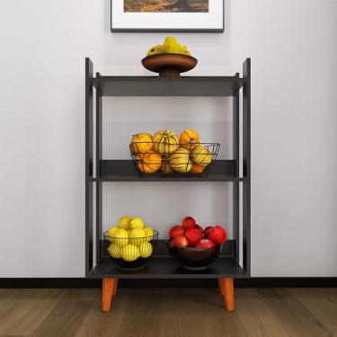 Imagem de Fruteira De Chão Balcão Cozinha Movlar - Mod.0704 (Preto)