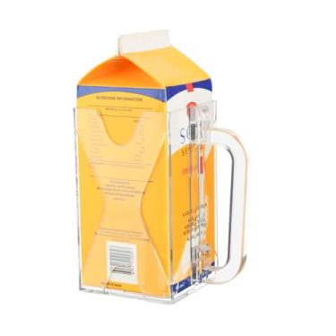 Imagem de Beautyflier Suporte de caixa de leite de 1,8 litro com alça removível, suporte de acrílico para caixa de leite, suco ou bebida de 1,8 litro, apenas para idosos, cozinhas, restaurantes, suporte