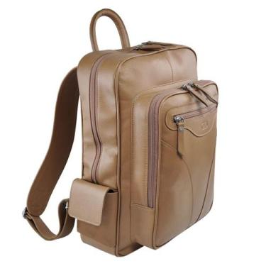 Imagem de Bolsa / Mochila Radite em Couro Galvani, Marrom pinhão