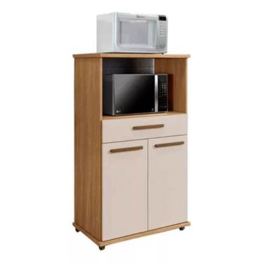 Imagem de Balcão de Cozinha 2 Portas 1 Gaveta Conquista Arte Móveis, Cinamomo / 