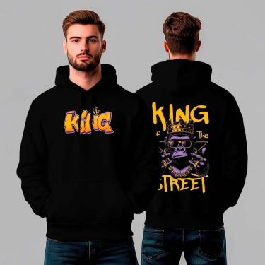 Imagem de Moletom Canguru Estampado King Street REF1279-Masculino