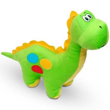 Imagem de Dinossauro de Pelúcia Verde Claro 60cm - Cilinho