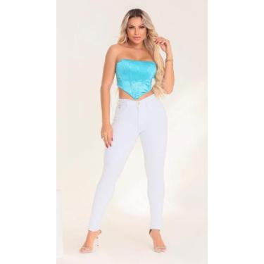 Imagem de Calça feminina Branca 7398 - Thima jeans , 34