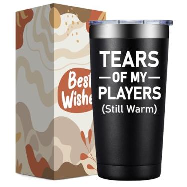 Imagem de DOEARTE Dungeons and Dragons Gifts - Tears of My Players - Presentes Dnd Dungeon Master para homens e mulheres - Natal, presentes de aniversário para amantes de Dnd - Copo de jogos de 590 ml