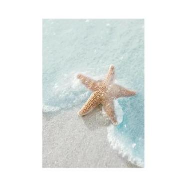 Imagem de Verão Praia Oceano Pintura Em Tela Ponte Tartaruga Gaivota Impressão D